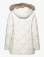 Lauren Ralph Lauren - Faux-Fur-Trim Hooded Down Coat - Žieminės striukės - cream - 1