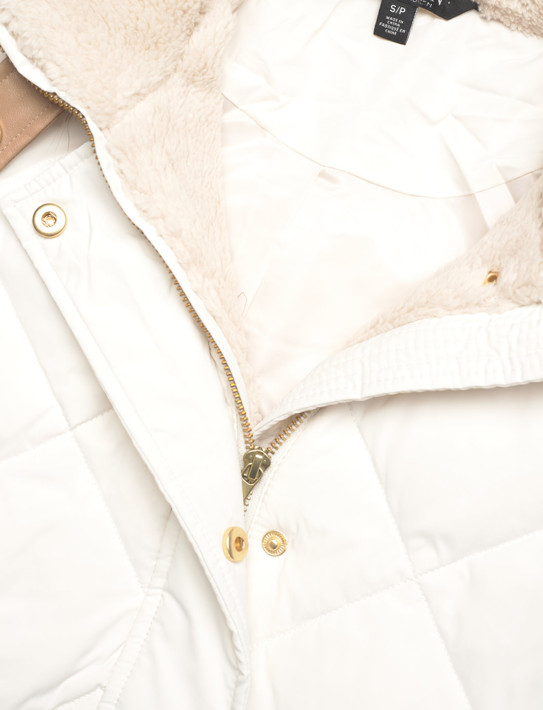 Lauren ralph lauren quilted 2025 down faux fur parka