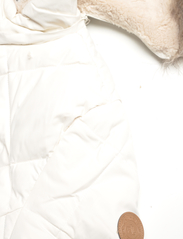 Lauren Ralph Lauren - Faux-Fur-Trim Hooded Down Coat - pūkinės ir paminkštintosios striukės - cream - 4