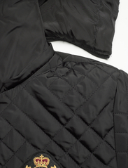 Lauren Ralph Lauren - Crest-Patch Quilted Hooded Jacket - quiltade jackor - black - 3