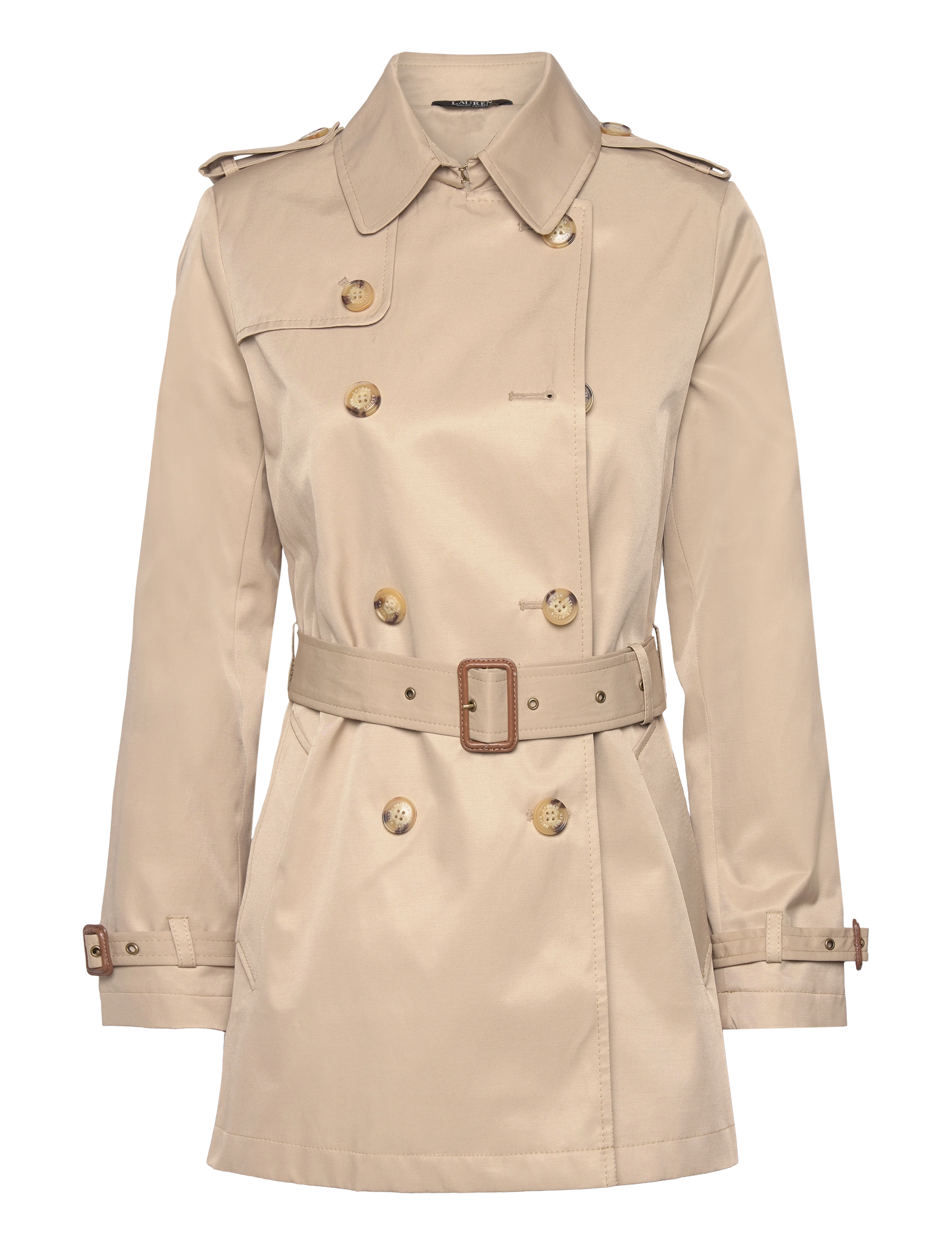 Lauren Ralph Lauren - Belted Cotton-Blend Trench Coat - birch tan - 2