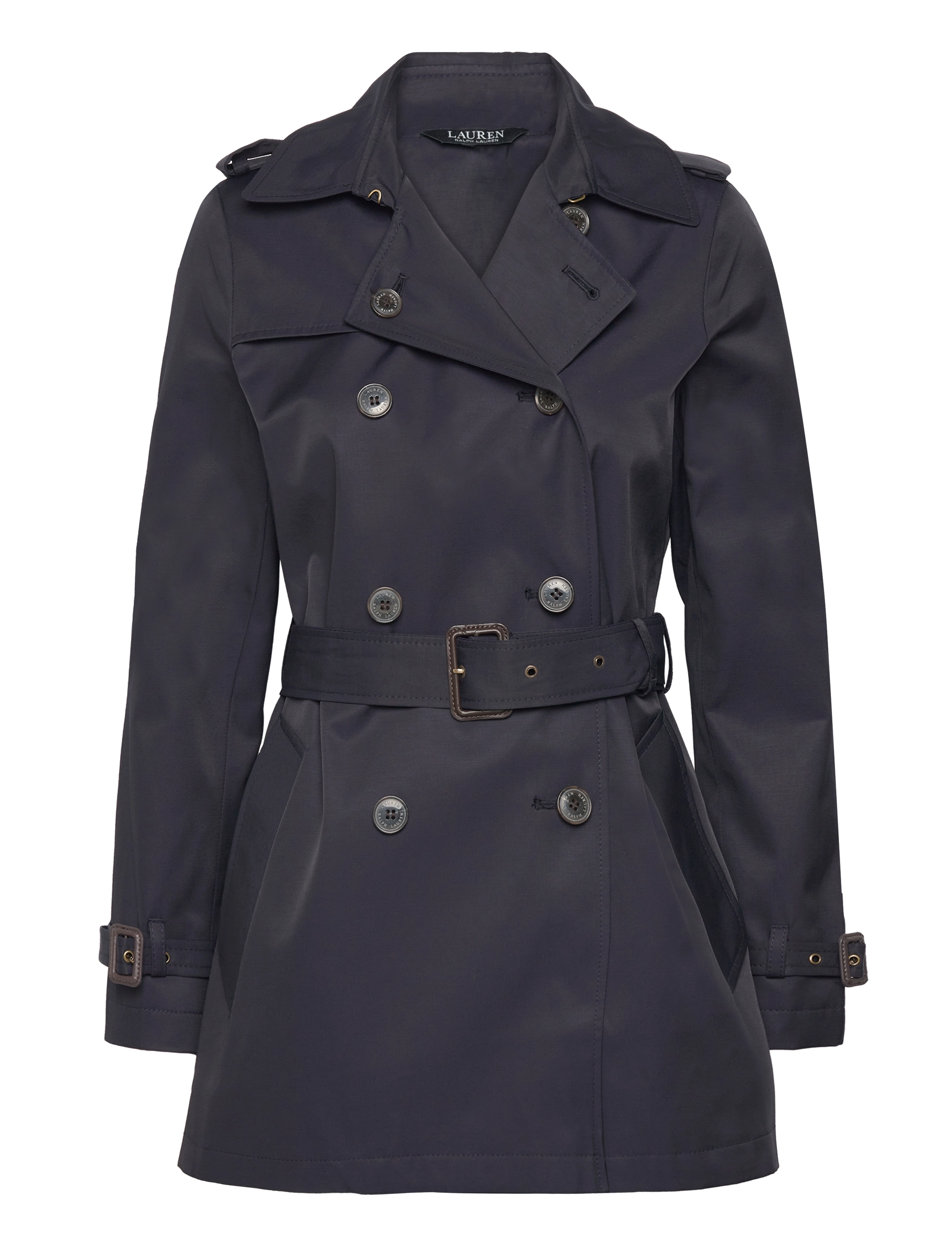 Lauren Ralph Lauren - Belted Cotton-Blend Trench Coat - dk navy - 2