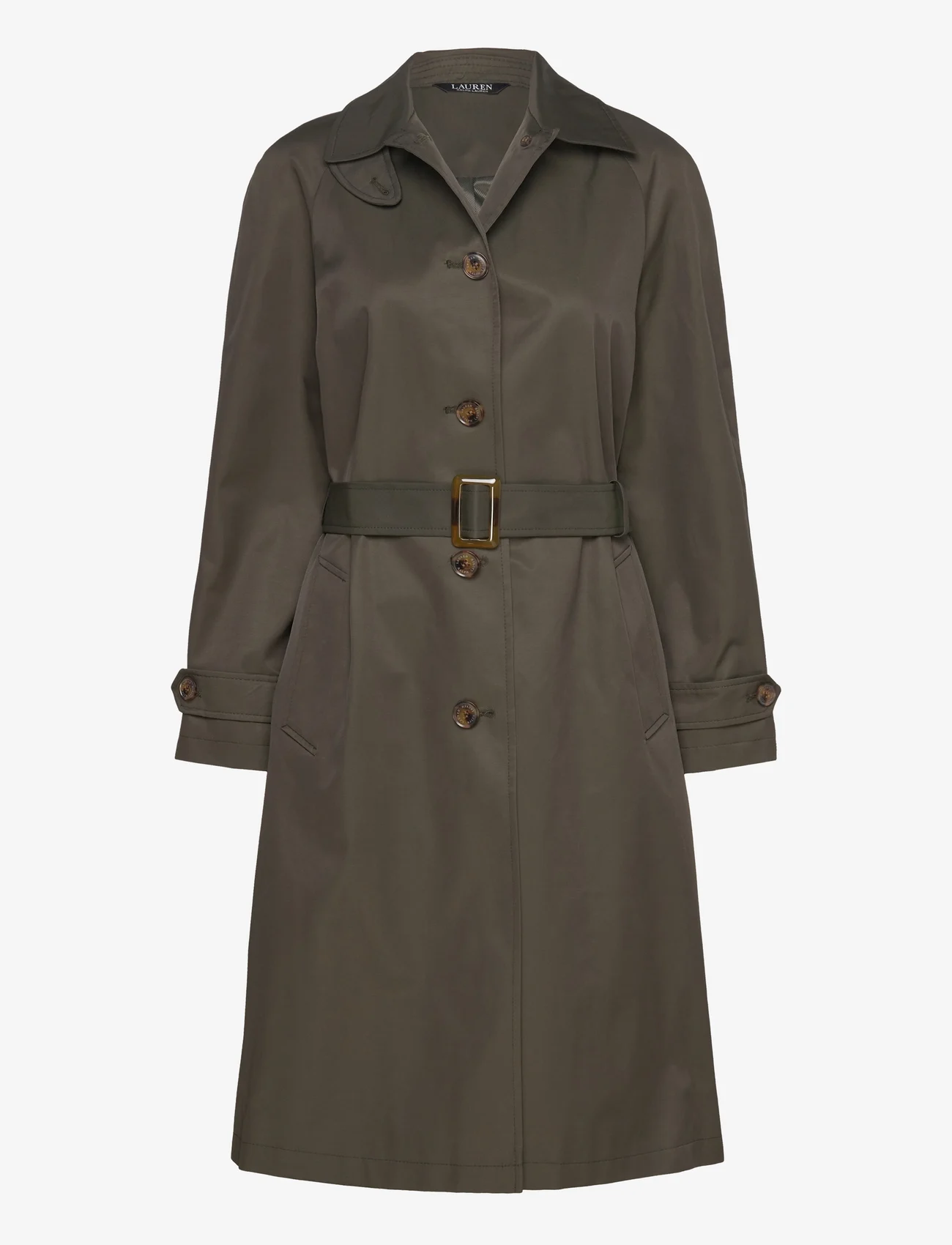 Lauren Ralph Lauren - Belted Cotton-Blend Trench Coat - manteaux de printemps - litchfield loden - 0