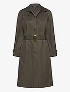 Belted Cotton-Blend Trench Coat - LITCHFIELD LODEN