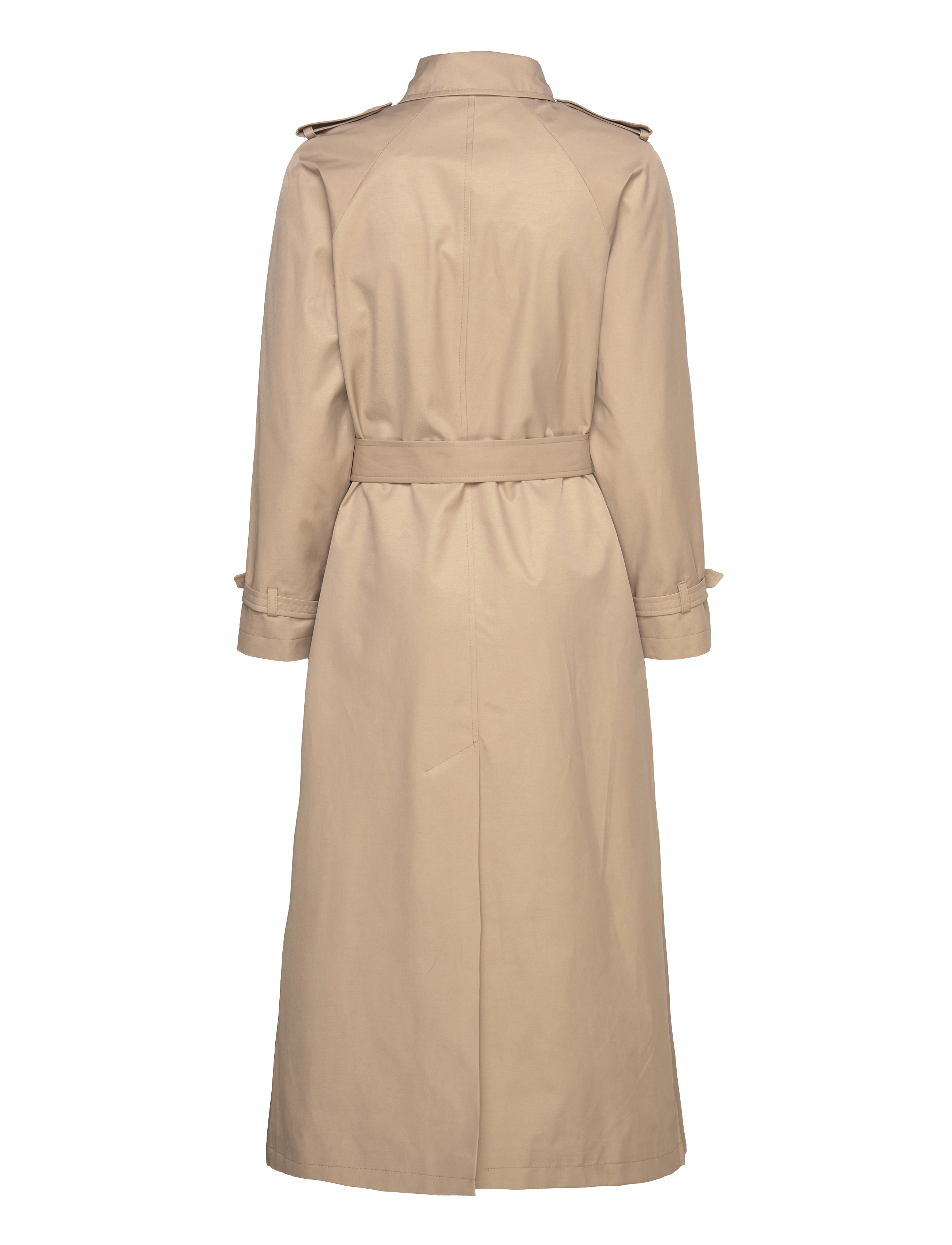Lauren Ralph Lauren - Belted Cotton-Blend Maxi Trench Coat - birch tan - 1