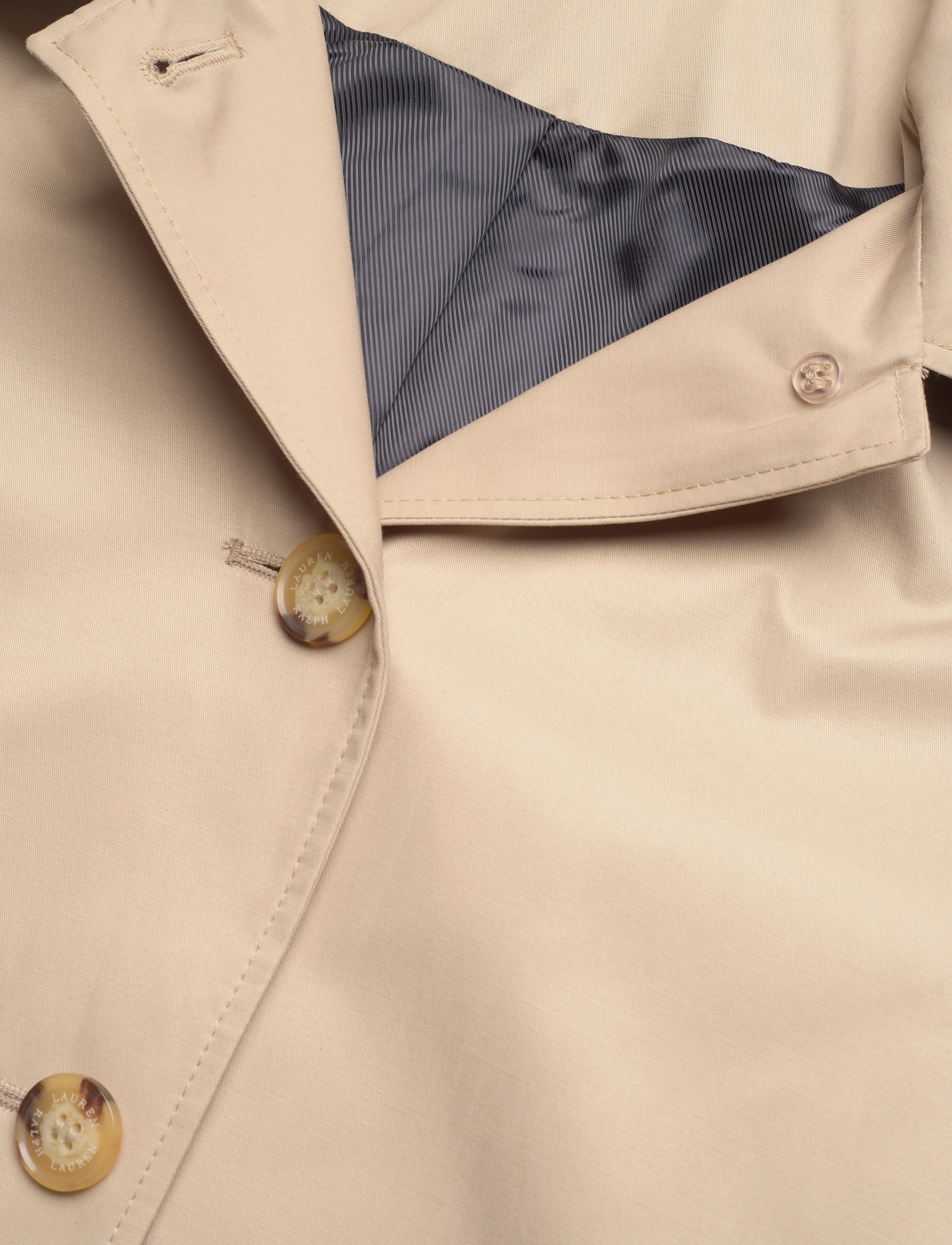 Lauren Ralph Lauren - Hooded Cotton-Blend Balmacaan Coat - birch tan - 2