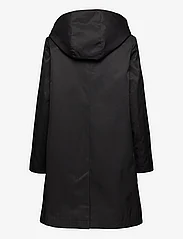 Lauren Ralph Lauren - Hooded Cotton-Blend Balmacaan Coat - kevyet takit - black - 1