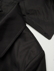 Lauren Ralph Lauren - Hooded Cotton-Blend Balmacaan Coat - kevyet takit - black - 3