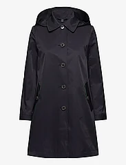 Lauren Ralph Lauren - Hooded Cotton-Blend Balmacaan Coat - cienkie płaszcze - dk navy - 0