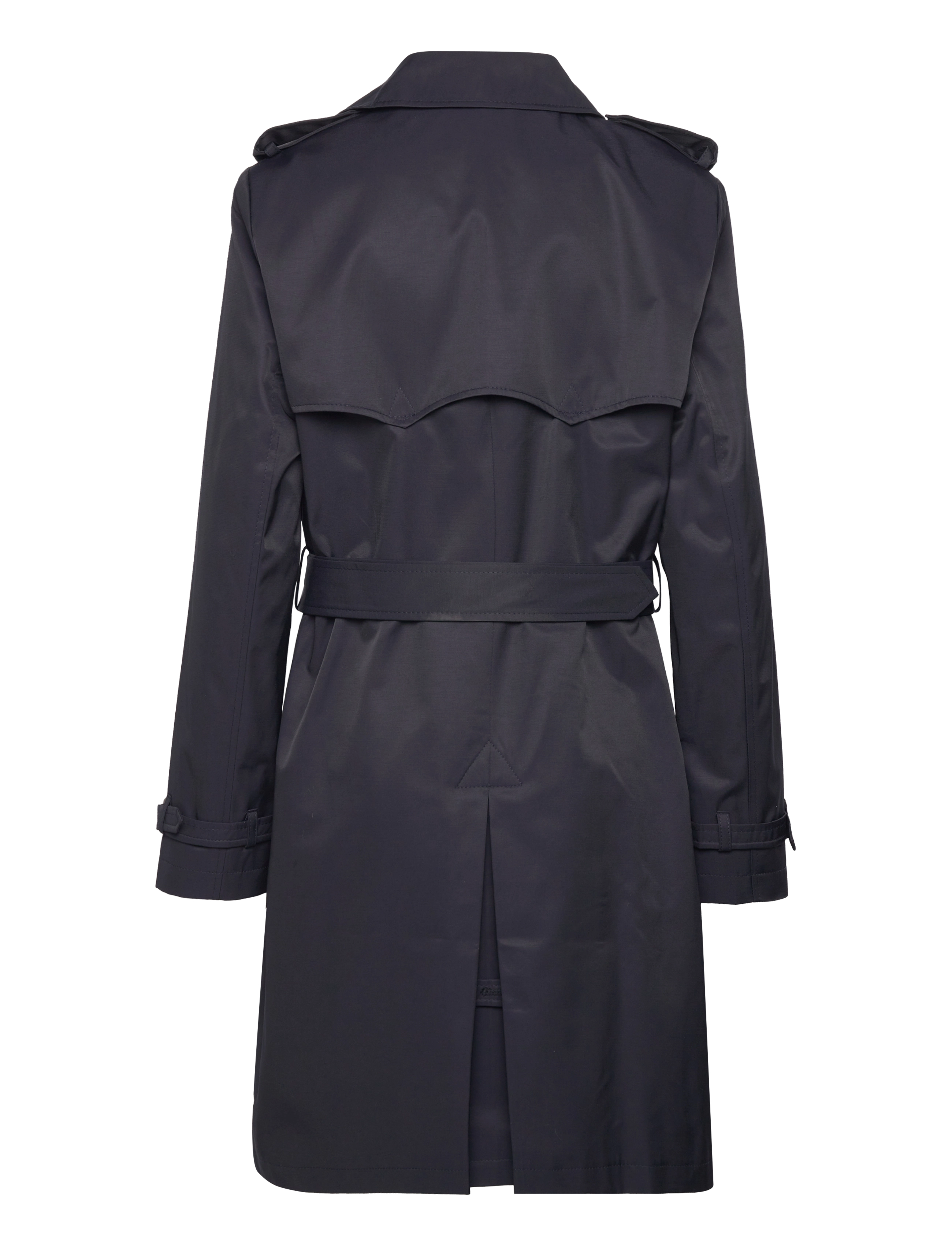 Lauren Ralph Lauren - Double-Breasted Cotton-Blend Trench Coat - dk navy - 1