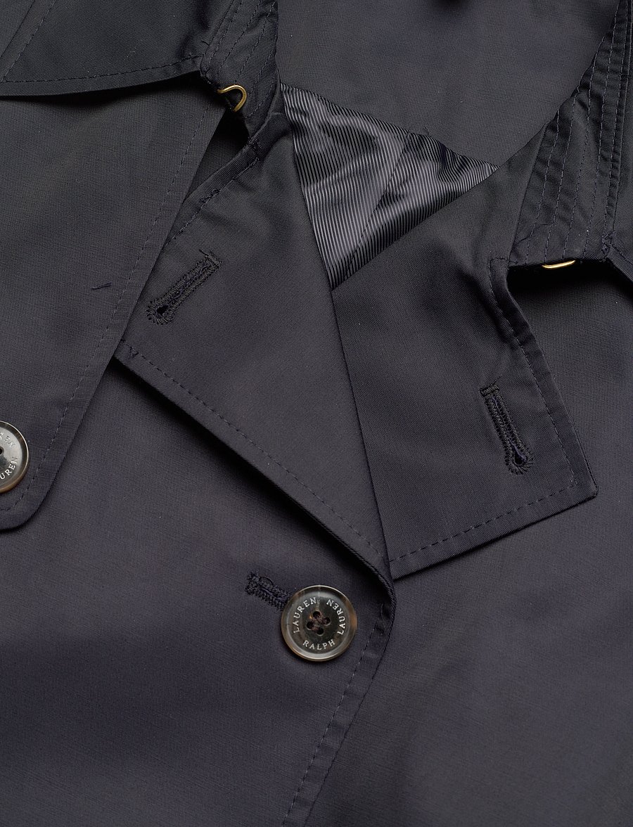 Lauren Ralph Lauren - Double-Breasted Cotton-Blend Trench Coat - dk navy - 3