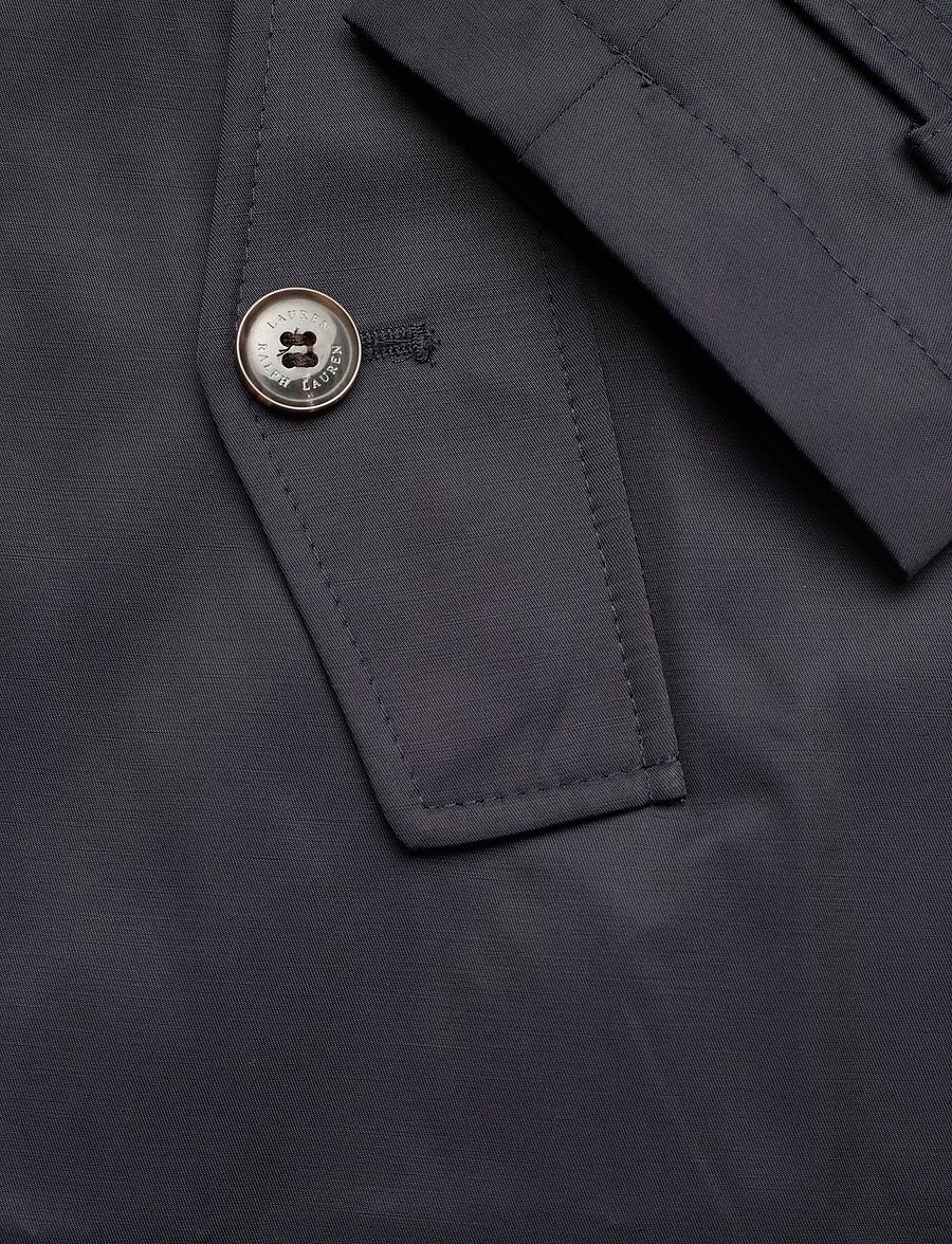 Lauren Ralph Lauren - Double-Breasted Cotton-Blend Trench Coat - dk navy - 4