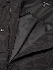Lauren Ralph Lauren - Corduroy-Trim Diamond-Quilted Coat - quilted jackets - black - 4