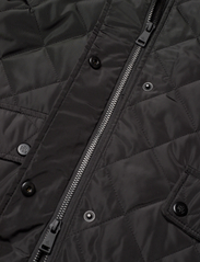 Lauren Ralph Lauren - Corduroy-Trim Diamond-Quilted Coat - quilted jackets - black - 6