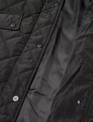Lauren Ralph Lauren - Corduroy-Trim Diamond-Quilted Coat - quilted jackets - black - 7
