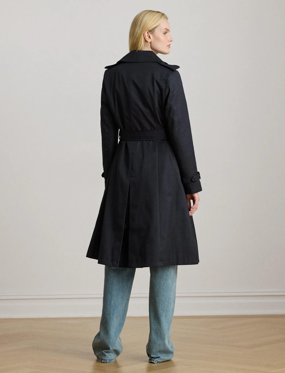 Lauren Ralph Lauren - Double-Breasted Belted Trench Coat - trenchcoats - dk navy - 2