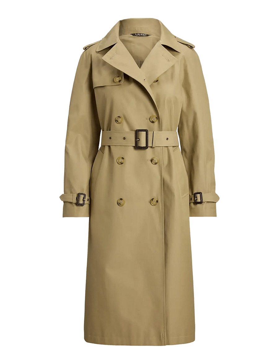 Lauren Ralph Lauren - COTTON BLEND-BL DB W NS44 - trenchcoats - birch tan - 1