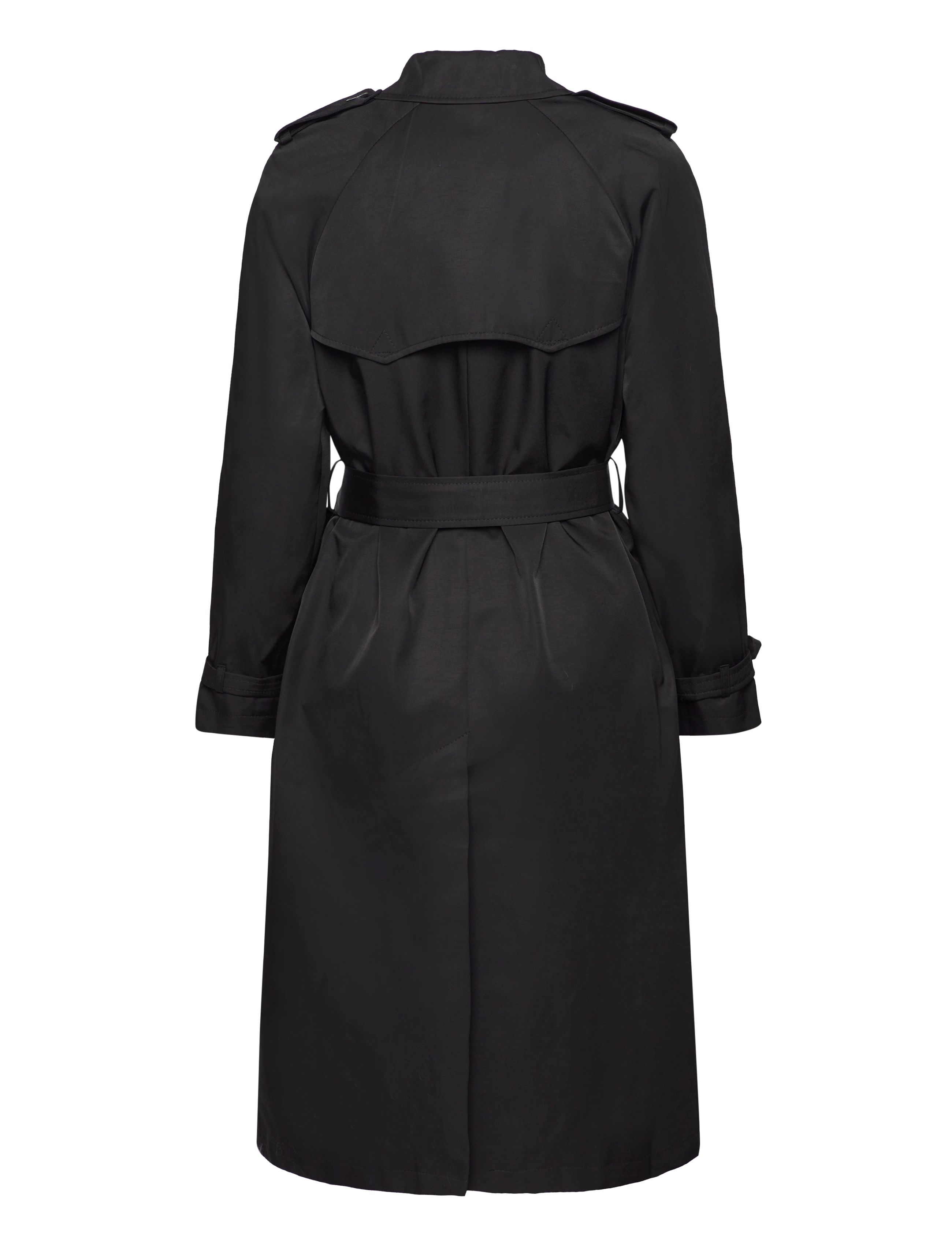 Lauren Ralph Lauren - Double-Breasted Belted Trench Coat - trenchcoats - black - 2