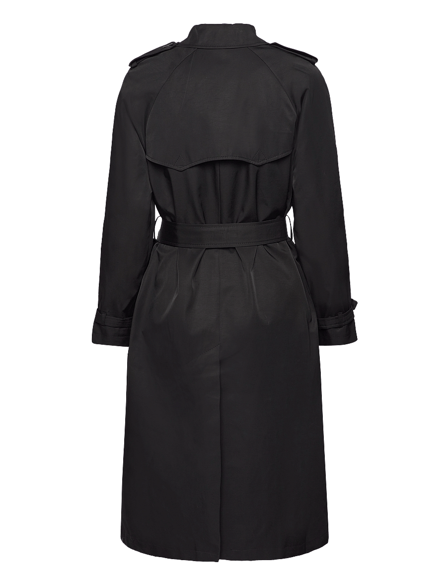 Lauren Ralph Lauren - Double-Breasted Belted Trench Coat - trenchcoats - black - 2