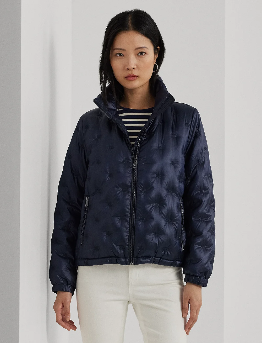 Lauren Ralph Lauren Logo Quilted Funnelneck Down Coat 204.66 Buy Down padded jackets from Lauren Ralph Lauren online at Boozt . Fast delivery and easy returns