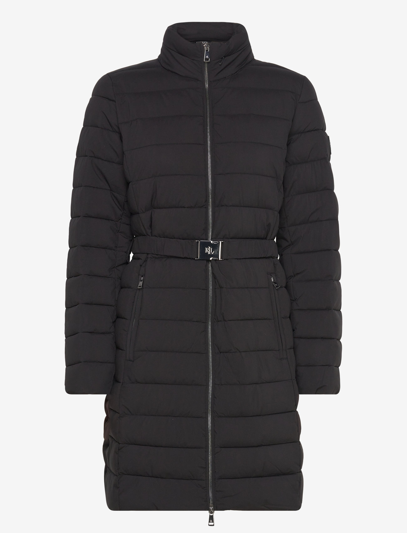 Lauren Ralph Lauren - Belted Quilted Mockneck Coat - black - 1