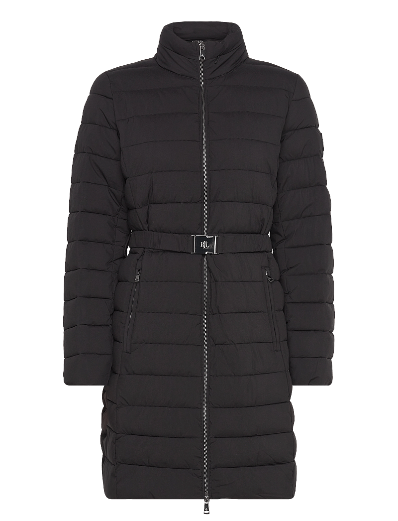 Lauren Ralph Lauren - Belted Quilted Mockneck Coat - black - 1