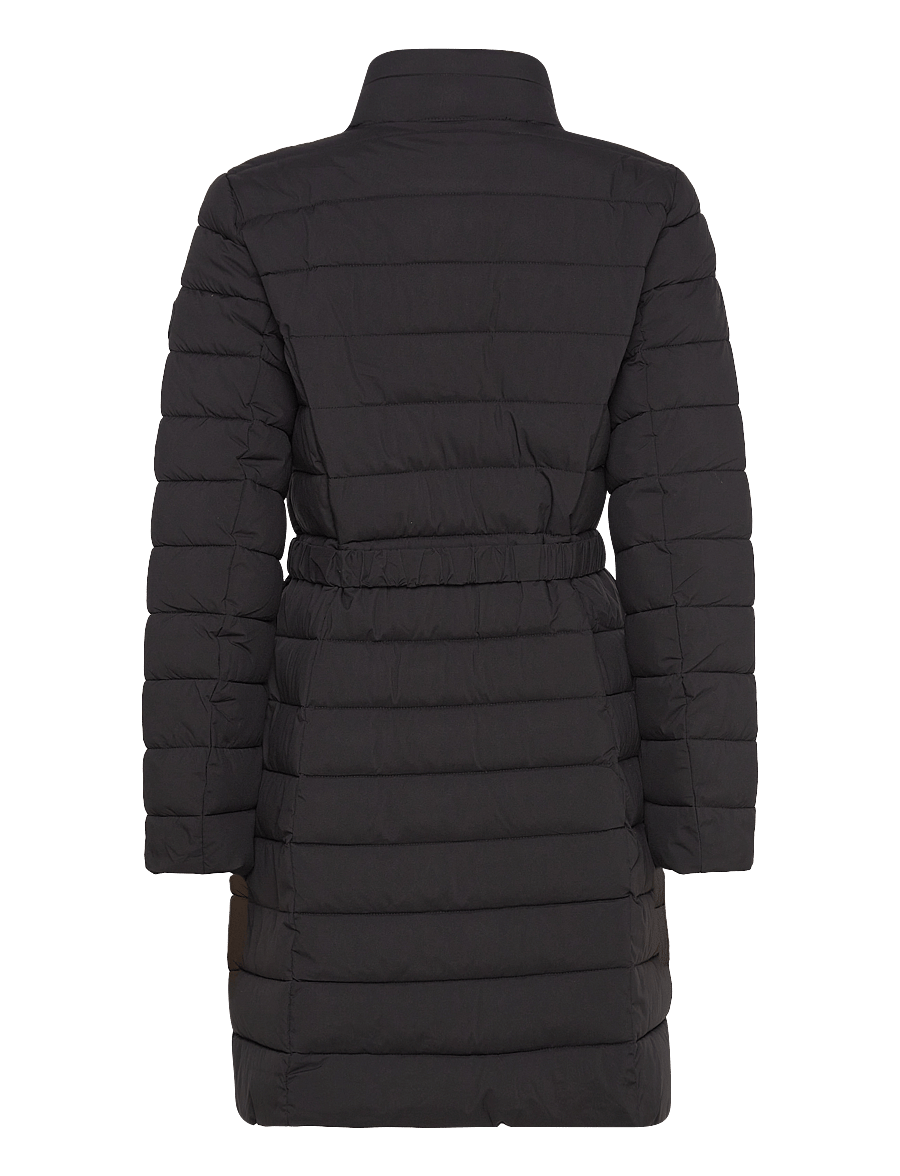 Lauren Ralph Lauren - Belted Quilted Mockneck Coat - black - 2