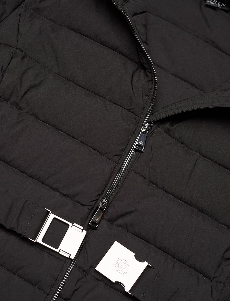Lauren Ralph Lauren - Belted Quilted Mockneck Coat - black - 4