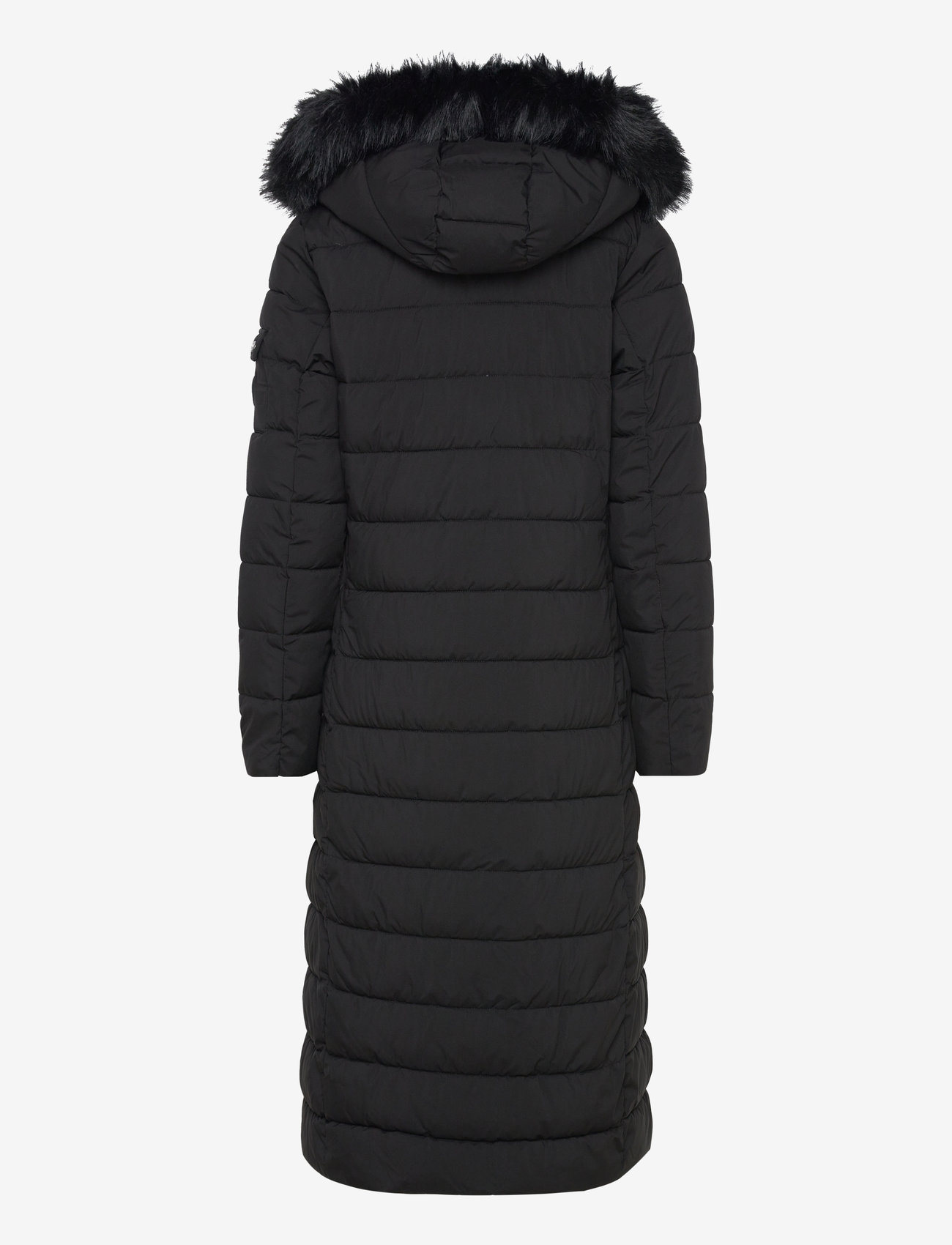 Lauren Ralph Lauren - Faux-Fur-Trim Quilted Hooded Coat - talvejoped - black - 2