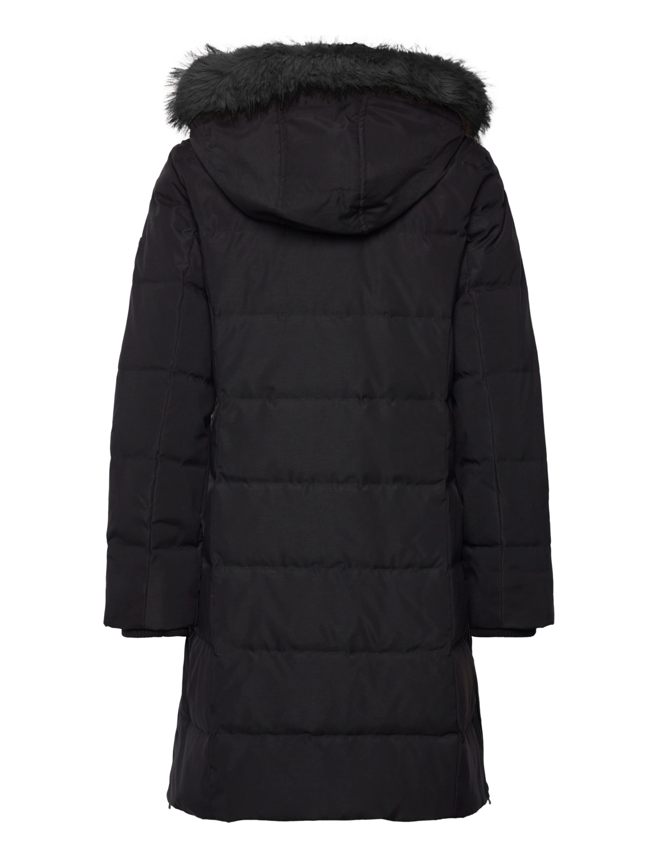 Lauren Ralph Lauren - Faux-Fur-Trim Hooded Down Coat - down- & padded jackets - black - 2