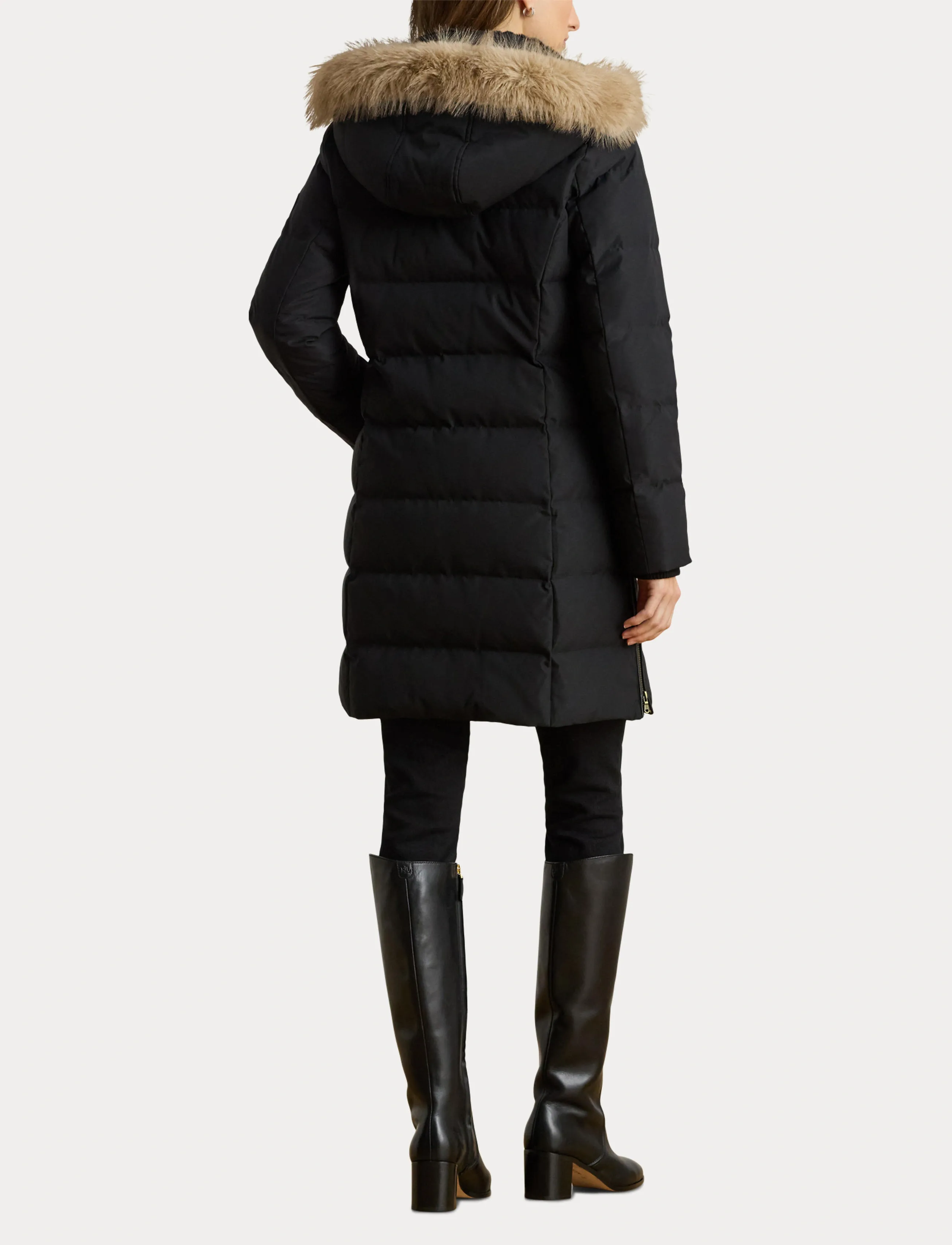 Lauren Ralph Lauren Faux-Fur-Trim Hooded Down Coat jackor dam – bild 6