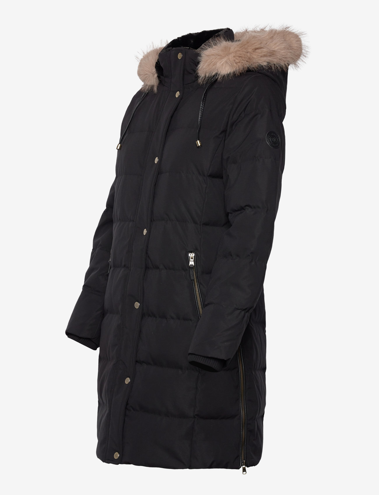 Lauren Ralph Lauren - Faux-Fur-Trim Hooded Down Coat - vinterjakker - black - 3