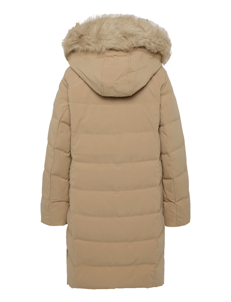 Lauren Ralph Lauren - Faux-Fur-Trim Hooded Down Coat - winter jackets - classic camel - 4