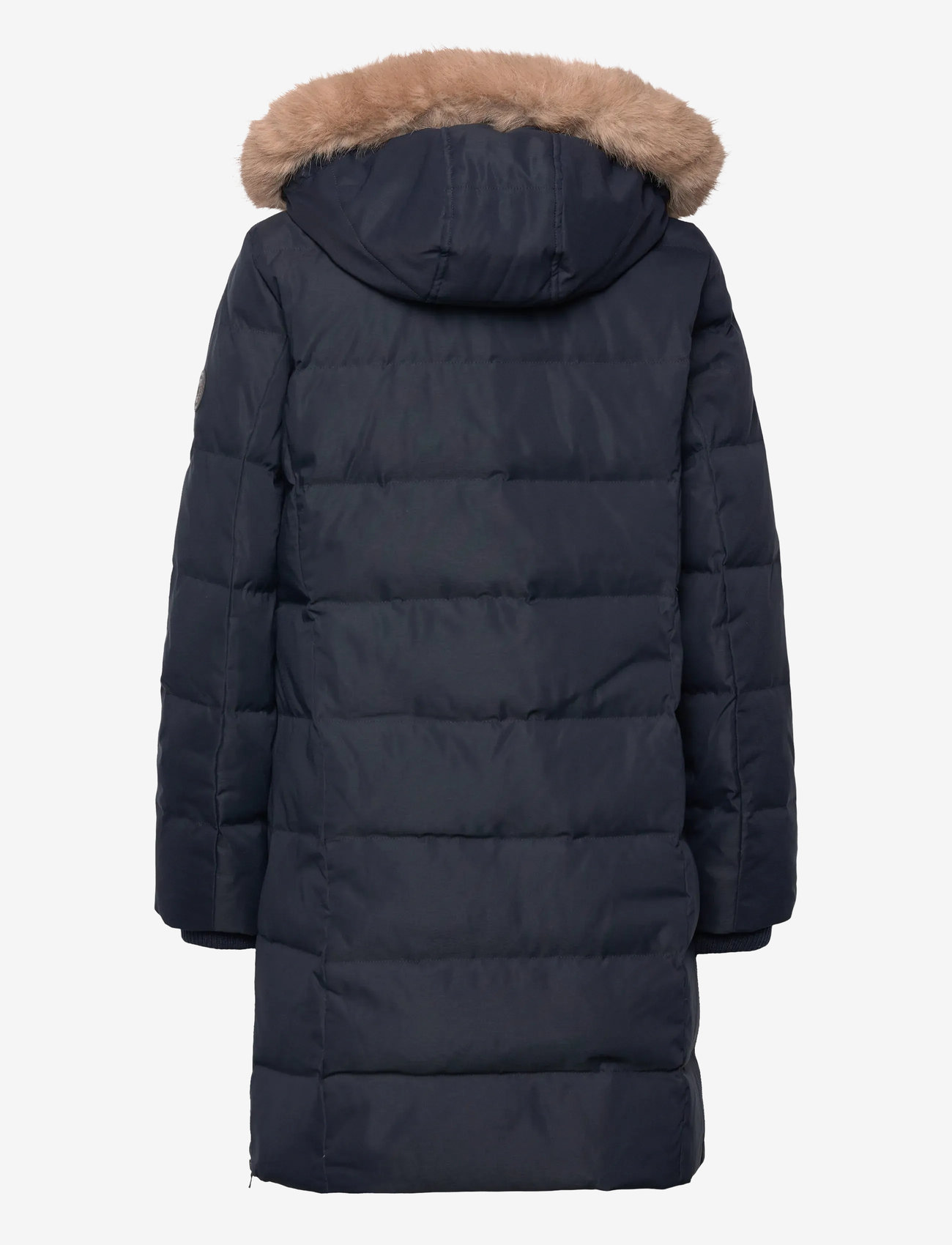 Lauren Ralph Lauren - Faux-Fur-Trim Hooded Down Coat - vinterjakker - dk navy - 2