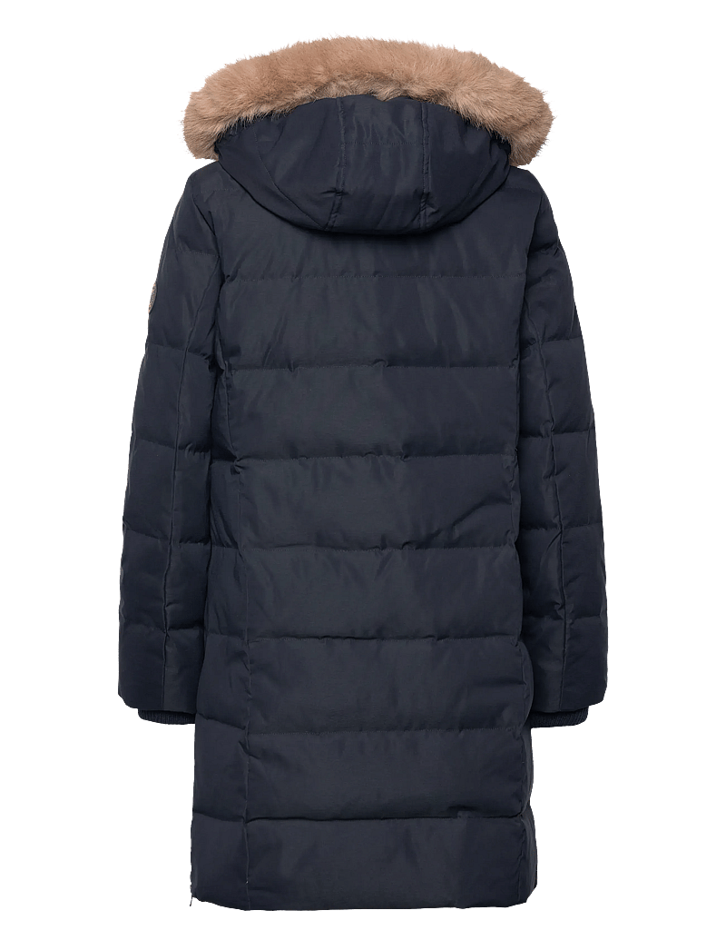 Lauren Ralph Lauren - Faux-Fur-Trim Hooded Down Coat - villased mantlid - dk navy - 2