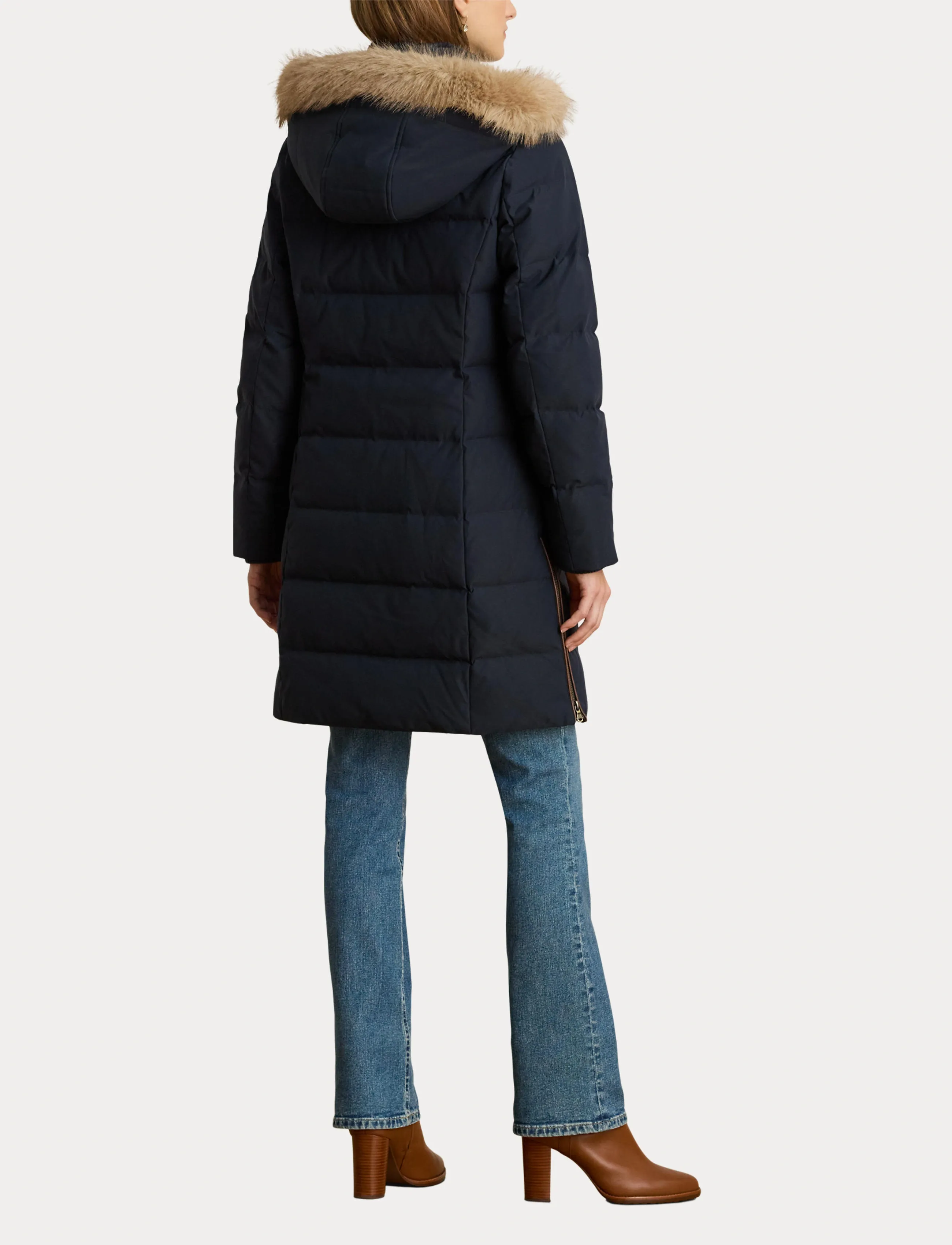 Lauren Ralph Lauren Faux-Fur-Trim Hooded Down Coat jackor dam – bild 6