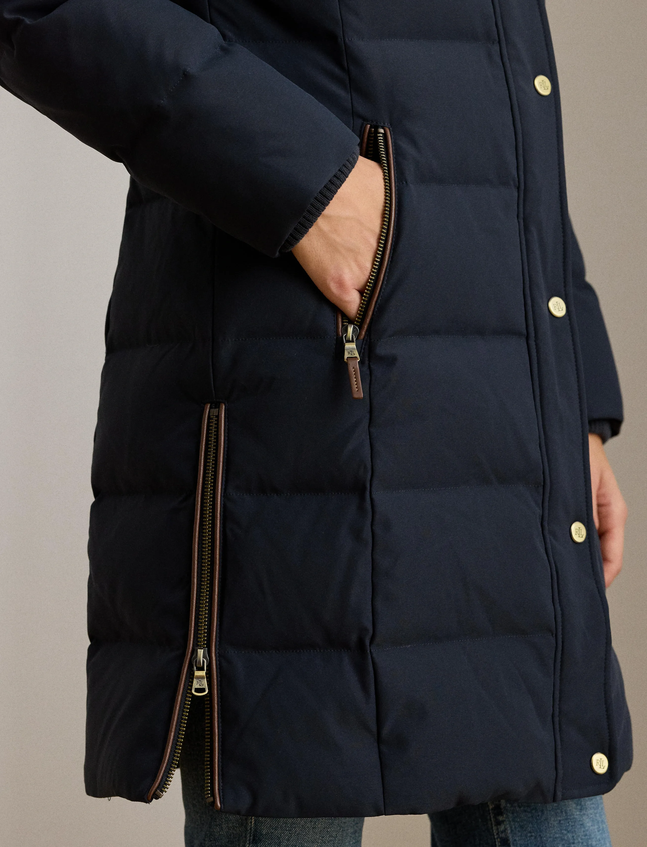 Lauren Ralph Lauren Faux-Fur-Trim Hooded Down Coat jackor dam – bild 9