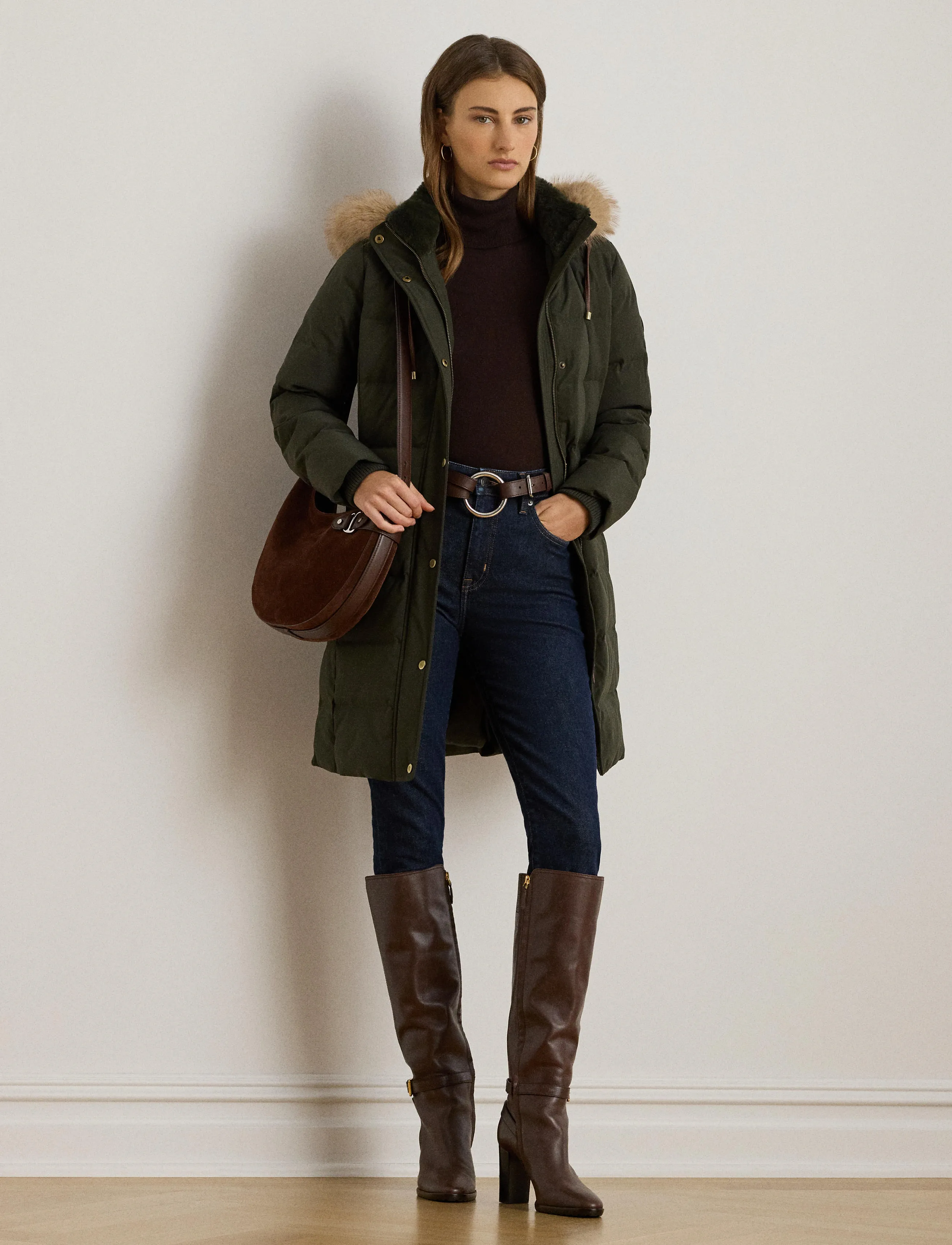 Lauren Ralph Lauren - SATIN FINISH-HRT PFR FF TRM HD35" - litchfield loden - 3
