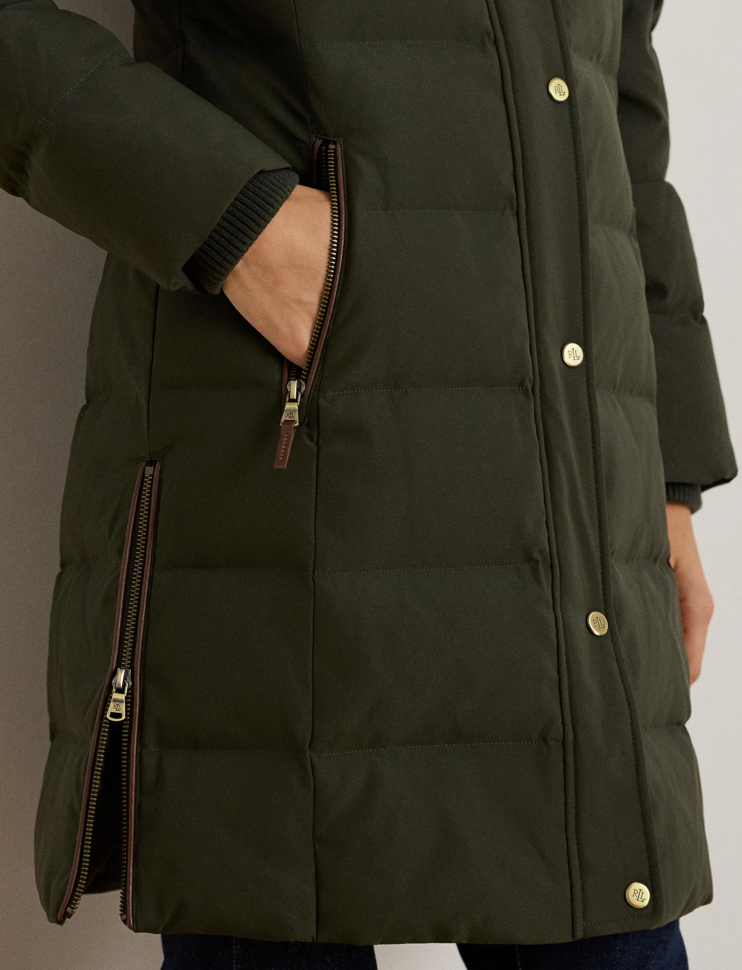 Lauren Ralph Lauren Faux-Fur-Trim Hooded Down Coat jackor dam – bild 9