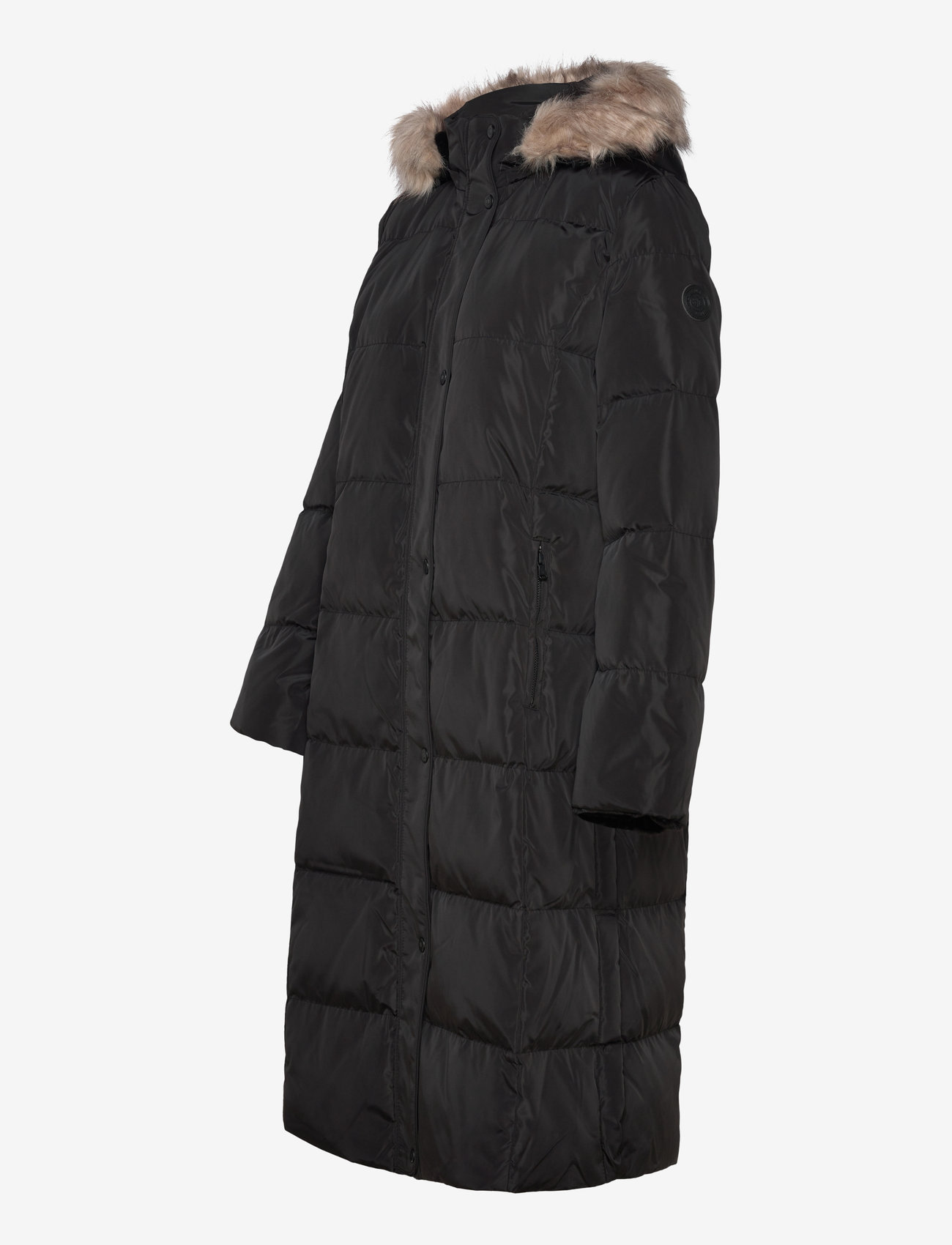 Lauren Ralph Lauren - Faux-Fur-Trim Hooded Down Coat - black - 3