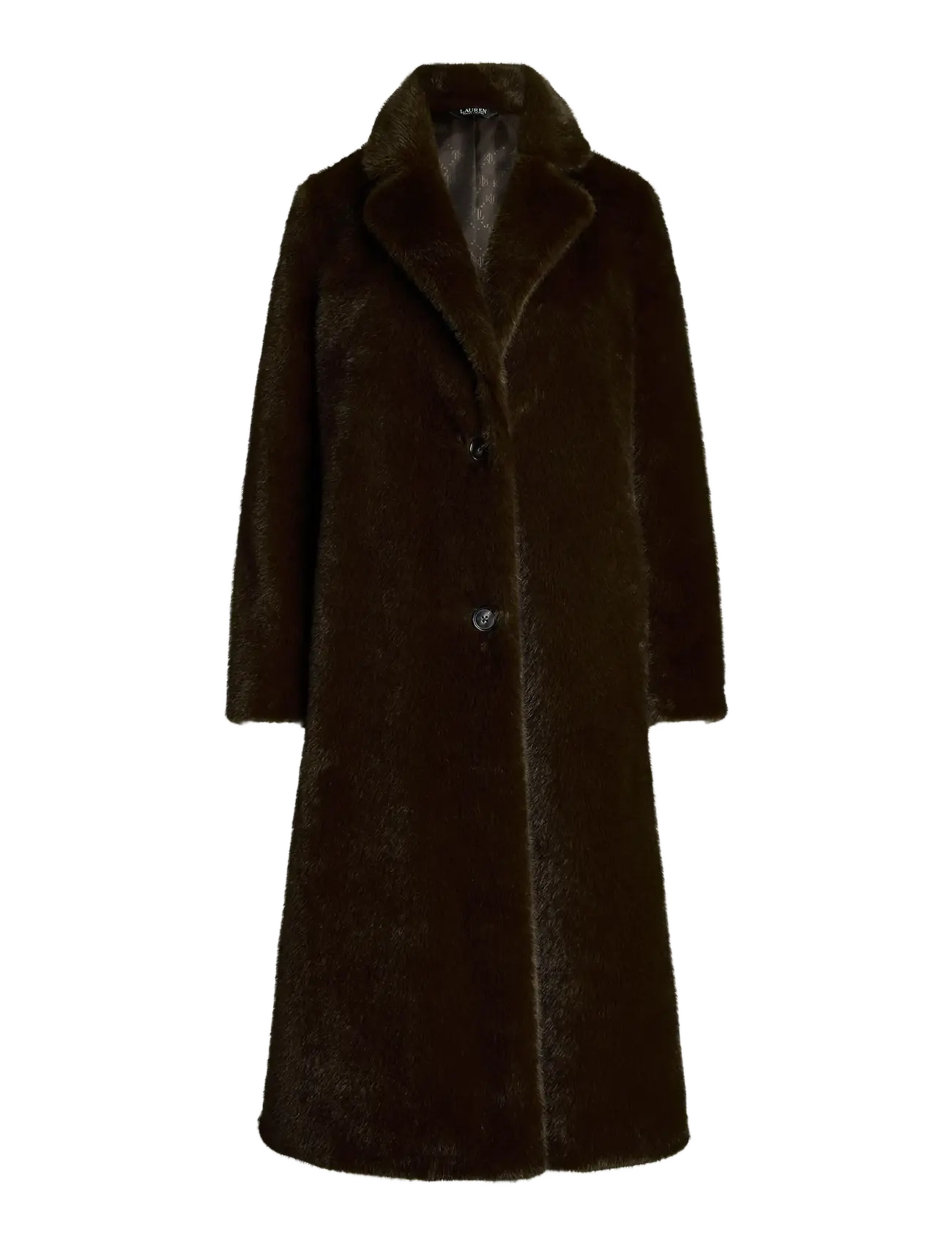 Lauren Ralph Lauren Faux-Fur Coat - Ralph Lauren - CIRCUIT BROWN / brown