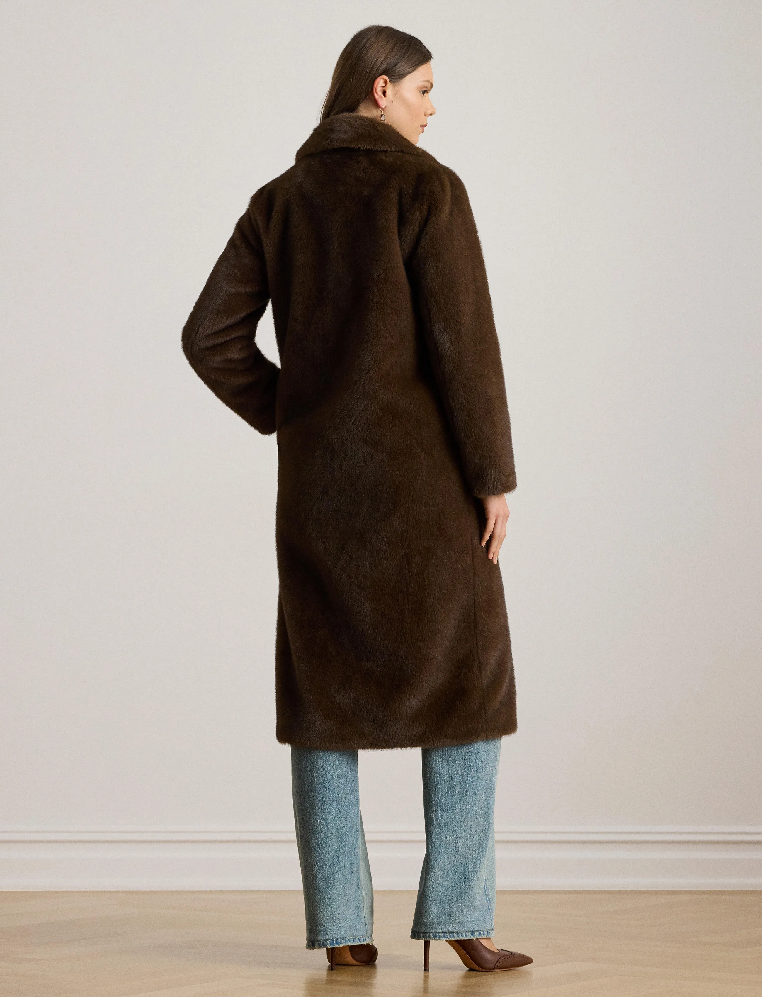 Lauren Ralph Lauren - Faux-Fur Coat - kunstpelz - circuit brown - 2