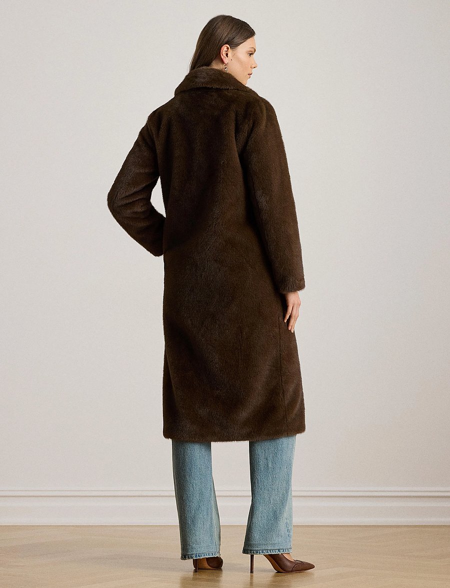 Lauren Ralph Lauren - Faux-Fur Coat - fausse fourrure - circuit brown - 2