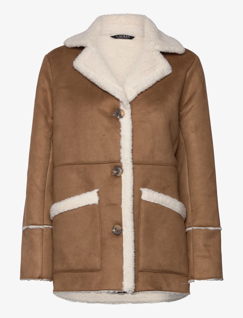 Ralph lauren faux shearling jacket clearance