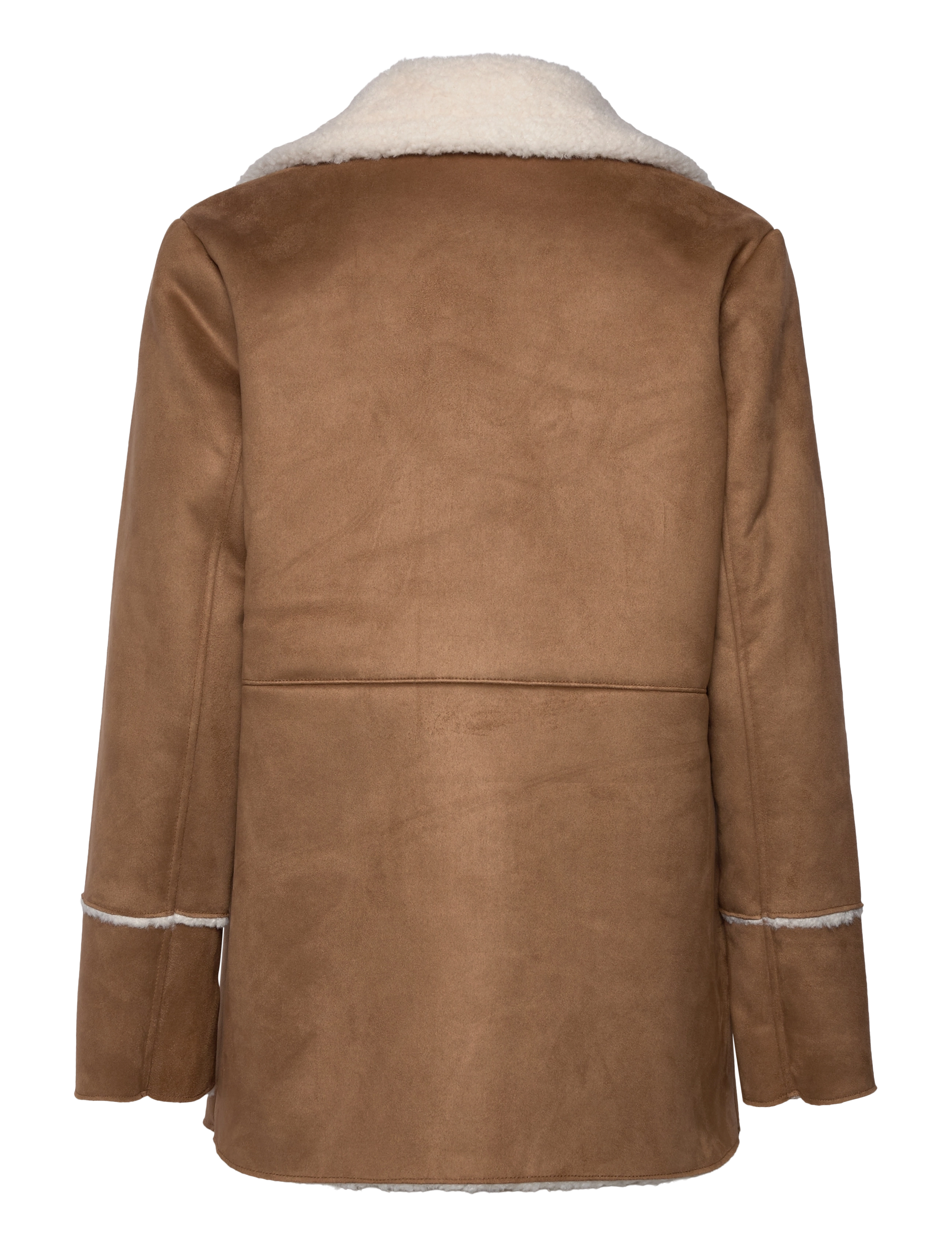 Lauren Ralph Lauren - Faux-Shearling & Faux-Suede Coat - camel - 1