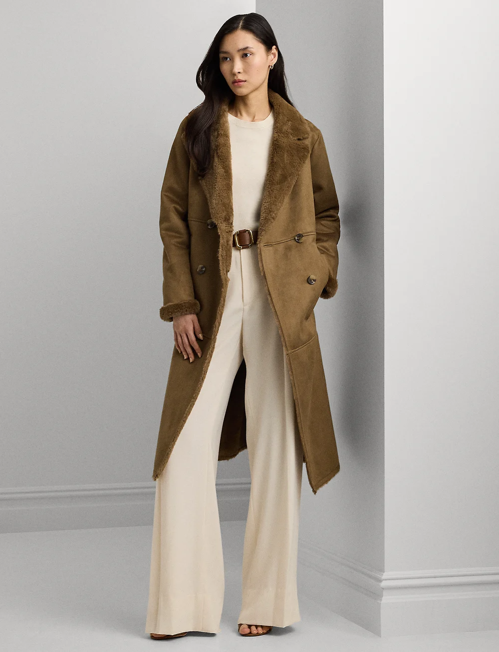 Lauren Ralph Lauren Faux fur Faux suede Coat 399 Buy from Lauren Ralph Lauren online at Boozt . Fast delivery and easy returns