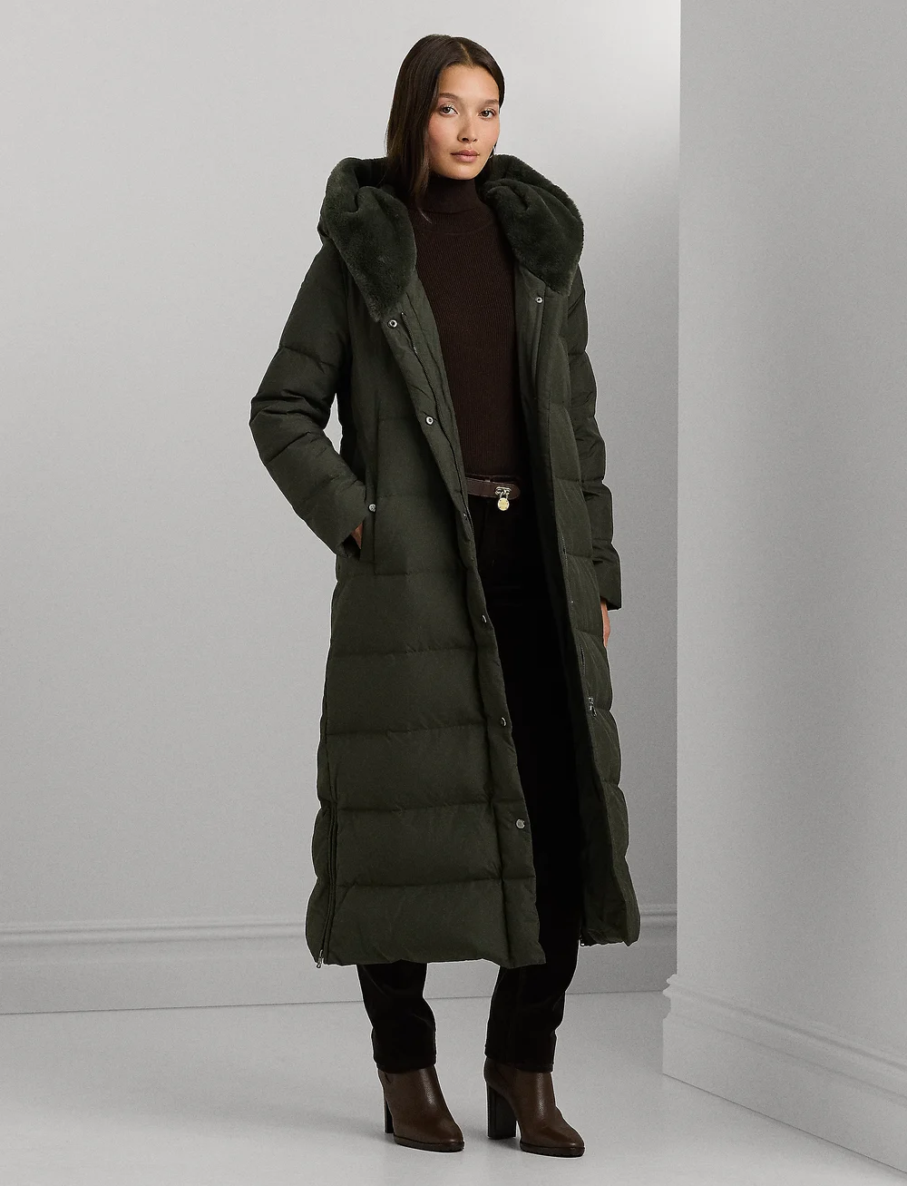 Lauren hooded down coat hotsell