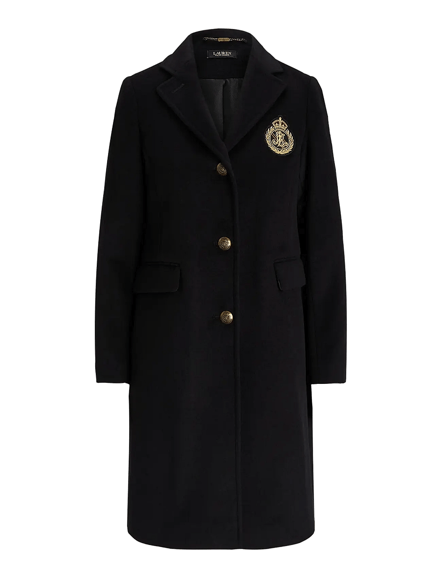 Lauren Ralph Lauren - CASHMERE BLEND-CRESTED WOOL 39" - black - 1