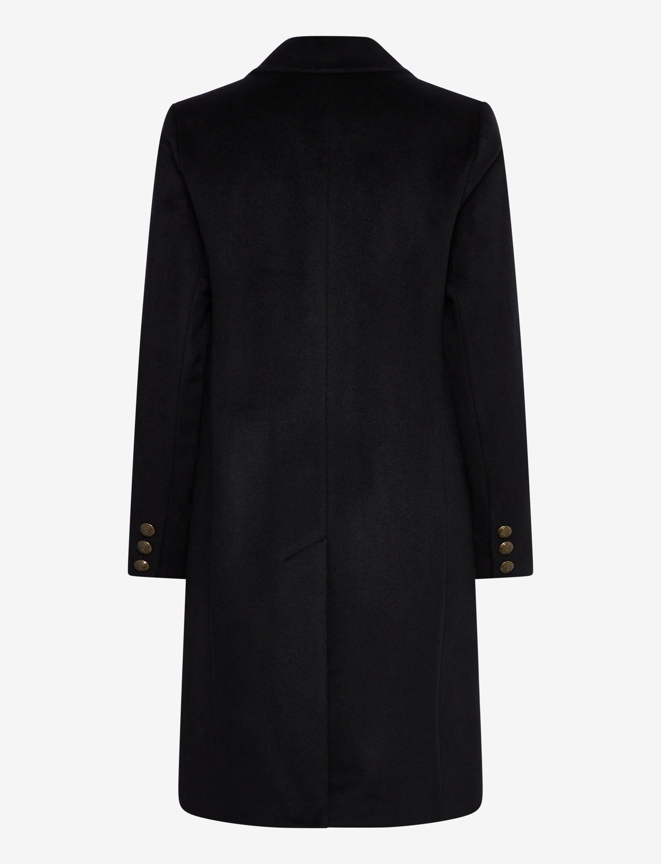 Lauren Ralph Lauren - Crest-Patch Wool-Blend Coat - black - 2