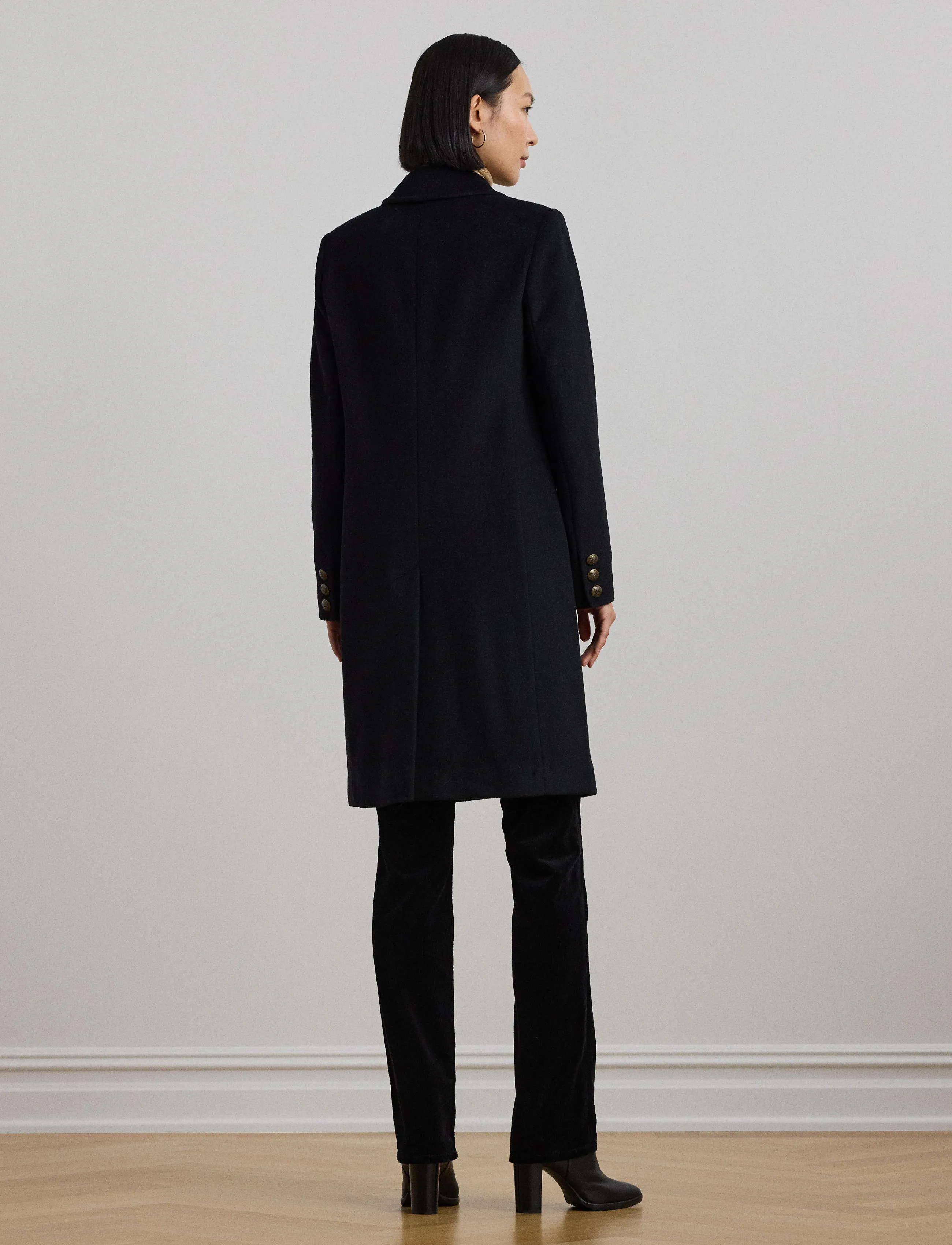 Lauren Ralph Lauren - CASHMERE BLEND-CRESTED WOOL 39" - black - 3